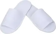 Healeved Men's Disposable Slippers 4 Pack Folding Travel Slippers for Hotel Spa Home Breathable White