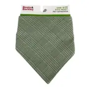 Boots & Barkley OSFM Green Plaid Dog Pet Bandana
