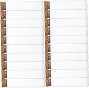 GARVALON 20pcs Glass Matches Bottle Sample Display Bottle Cork Sealed Empty Glass Storage Holder for Diy Art Decor