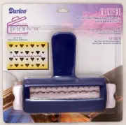 Darice Heart Shaped Pattern Crimper Tool for Paper, Ribbon, Foil - Adds Texture