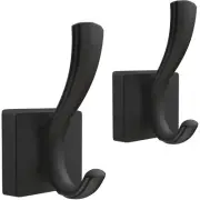 Black Towel Hooks Wall Mount Hooks Bathroom Entryway Mudroom Pool Hooks for H...