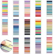 BEANPRECOY 2800Pcs Index Stickers Waterproof 140 Color PET Index Labels Sticky Post It Notes Writable File Index Tabs Morandi Sticky Note Tabs Index Labels Sticker Tabs for Paper Index Card Labels