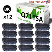 12-Pack 15A 7115A Black Toner Cartridge Work With Laser Jet 1000 1200SE Printer