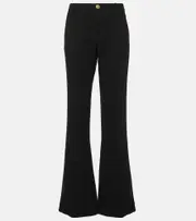 [Balmain] Balmain Virgin wool crêpe bootcut pants UK 8 black