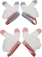 ibasenice 2 Pairs Thumb Sucking Guard Gloves Kids Anti Thumb Sucking Glove Chewy Compression Thumb Sucking Stop Nail Biting Finger Biting Glove for Kids