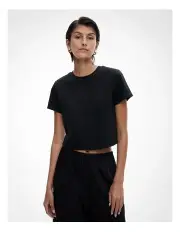 [Witchery] Crew Crop Tee in Black