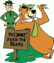 Yogi Bear & Ranger Smith Iron On Transfer For T-Shirt & Light Color Fabrics #8