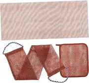 UTHCLO 1Set African Net Exfoliating Washcloth Durable Body Scrubber for Back Feet Face Shower Towel for Deep Cleaning Foaming Cleanser Use Styles