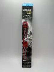 Lazer Brite Reflective Cat Collar Red Bubbles