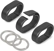 WAPSAT Titanium Key Rings, 3 Quick Release Split Keychain with 3 Keyrings, Titanium Keychain Connecting for Home Car Keys