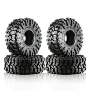 4Pcs 120mm 1.9In Rubber Tire Wheel Tyre for 1/10 RC Crawler Car TRX4 RC4WD9725