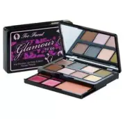 Too Faced Glamour to Go II Eyeshadow Lip Gloss Blush Pocket Palette Vintage NIB