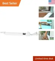 Touch 'n Hold Smooth Door Closer - White - Patented Smooth Closing Motion