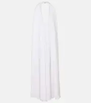[Jacquemus] Jacquemus Norma draped maxi dress UK 16 white