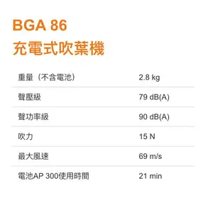 【台北益昌】 德國 STIHL BGA86 36V 鋰電充電式 吹葉機 BGA 86 吹風機 鼓風機 掃葉機 落葉機