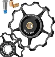 Derailleur Pulley - Guide Roller Aluminium Alloy Derailleur Accessories,Bikes Guide Roller Wheel Lightweight Bearing Wheel Pulley for Bikes Bicycles