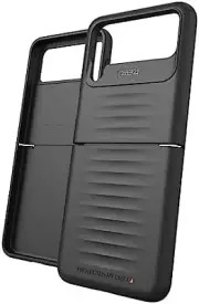 Bridgetown Slim Black Case for Samsung Galaxy Z Flip4 5G Hinge Design, D3O Bio R