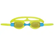 Mirage Slide Yellow Kids Swimming Goggles with Bonus Silicone Ear Plugs