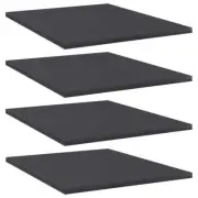 NNEVL Bookshelf Boards 4 pcs Grey 40x50x1.5 cm Chipboard