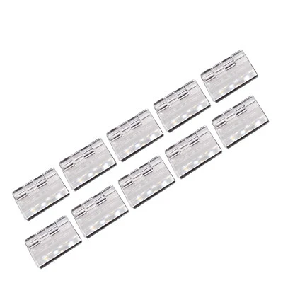 12pcs Clear PMMA Acrylic Plastic Folding Plexiglass Hinge 30 x 33mm
