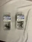 2 Packs Of Mustad 1/0 Double Stinger Hooks Reversed New In Packs