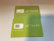 5x Telus Canada 4G LTE Multi SIM Card 3-in1 Nano Micro Standard New Free US ship