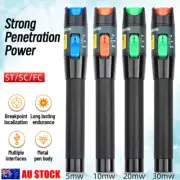 10mW 50mW Visual Fault Locator Light Pen Fiber Optical Cable Tester Meter AU
