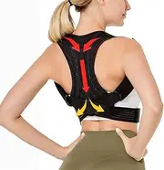 Invisible Back Corrector Brace Extended Support Belt Adjustable Spine Lumbar Correction