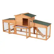 TOPET Chicken Coop Rabbit Hutch Large Wooden House Run Outdoor Farm Pet Cage