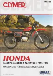 Honda XL75, XR75, XL80S, XR80, XR80R, XL100S, XR100, XR100R 1975 - 1991 Workshop
