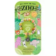 NEW JILZARAH Clay Beaded ZOO TRIP Tiger Bear Elephant Lion Charm Kids Bracelet