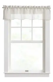 DKNY Classic Sheer Valance in Linen at Nordstrom One Size