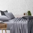 Poly Cotton Hotel Bed Fitted Flat Sheet Ultra Soft Single Double Queen King KS