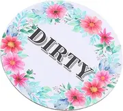 FUNOMOCYA Dishwasher Clean Magnet Sign Dual Side Washing Machine Clean Indicator Simple Install Long Lasting Use
