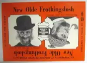 OLDE FROTHINGSLOSH ALE Beer Label SHERLOCK HOLMES, Pittsburgh PENNSYLVANIA 1950s