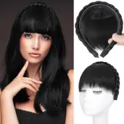 Braided Headband With Bangs Hair Extensions French Bangs Hairpiece Women Girls