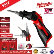 Milwaukee 12V Lithium Ion Cordless Soldering Iron Adjustable Tool Skin M12SI-0