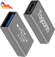 USB C to USB 3.0 Adapter (2 Pack),USB Type-C (Female) to USB A (Female) Coupler