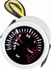 2 Car Universal LED Digital Turbo Boost PSI Gauge Meter Super Bright Smoke Lens High Accuracy Sturdy Metal for Auto Vehicles