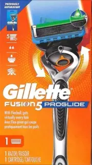 Gillette Fusion 5 ProGlide Men's 1 Razor Handle and 1 Blade Refill NEW & SEALED