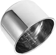 UTHCLO Rice Cooker Liner Cooker inside Pot Double-liner Rice Cooker Cooking Pot for Vegetables Cooking Inner Tank Cooking Steamer Pots Cake Toasting Container Stainless Steel Silver