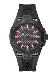 GUESS Black Network Silicone Watch