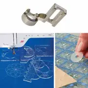 Ruler Template Sampler Set #RL-06 & ruler foot EN-01 +30pcs Non-Slip Ruler Grips