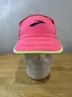 NWT Brooks Running Lightweight Packable Hat Adjustable Cap Red Neon Pink