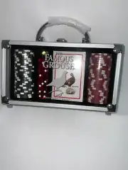 The Famous Grouse Poker Set in Briefcase NEW Sellers Gift Alcohol Advertising