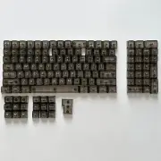 132 Keys Crystal Transparent Keycap SetCustom CBSA Profile Backlit KeycapRGB