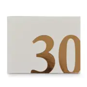 30th Guest Book Rose Gold Text Novelty Birthday Signing Decor Notepad 27x19cm