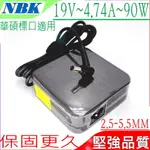 ASUS 19V,4.74A,90W 充電器 華碩 U31,U41,P31,P41,U31E,U31J,U31SD,K450,K550,P450,P550,Q400,Q500