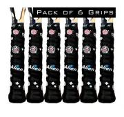 Alien Pros Racket Racquet Grip SWEAT ABSORBING (6GRIPS) Tennis BLACK SPACE THEME