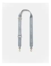 [Mimco] Stripe Webbing Bag Strap in Dusty Blue